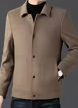 2025 Winter Wool Jacket Male New High Fashion Business Casual Thickening Coat Classic Business Style Windproof Warm TrenchCoat