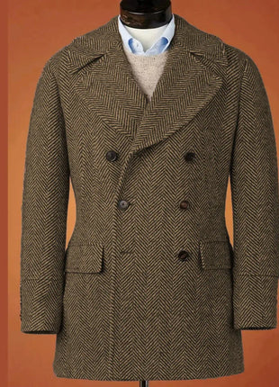 Men's Casual Blazer Herringbone Slim Fit Single Breasted Stylish Comfortable Jacket Men's Coat Double Breasted Blazer Men's Suit