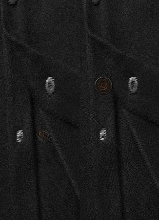 2025 Autumn/Winter European Style Button-Up Woolen Jacket for Men - Casual, Sporty, Business Wear - European Size