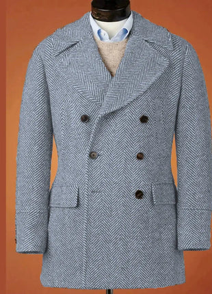 Men's Casual Blazer Herringbone Slim Fit Single Breasted Stylish Comfortable Jacket Men's Coat Double Breasted Blazer Men's Suit