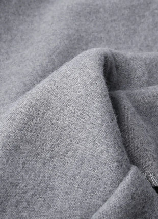 Korean Trend Men's Loose Casual Single-breasted Overcoat Autumn Winter Fashion New Long Sleeve Woolen Long Coat 2023