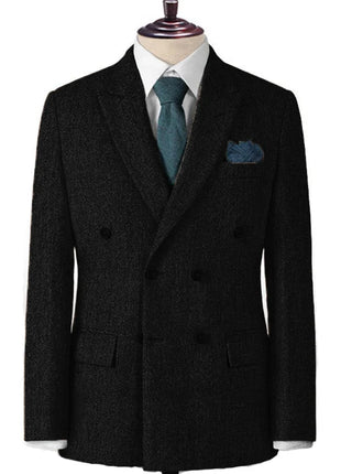 Men's Casual Blazer Herringbone Slim Fit Single Breasted Stylish Comfortable Jacket Men's Coat Double Breasted Blazer Men's Suit