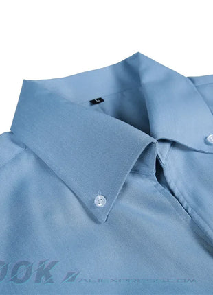 Men's Italian Collar Shirt, Wrinkle-free, Casual, Fashionable, Slim-fit with A Lapel Design, Branded Clothing, Youth, New