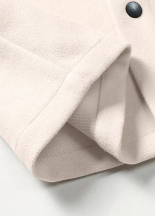 2025 Autumn/Winter European Style Button-Up Woolen Jacket for Men - Casual, Sporty, Business Wear - European Size