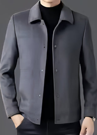 2025 Winter Wool Jacket Male New High Fashion Business Casual Thickening Coat Classic Business Style Windproof Warm TrenchCoat