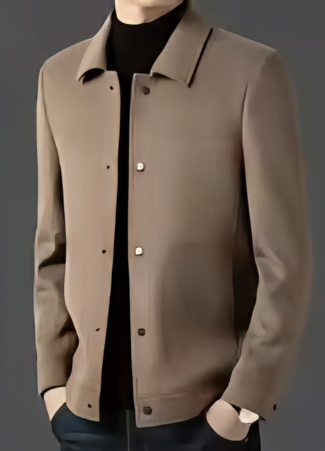 2025 Winter Wool Jacket Male New High Fashion Business Casual Thickening Coat Classic Business Style Windproof Warm TrenchCoat